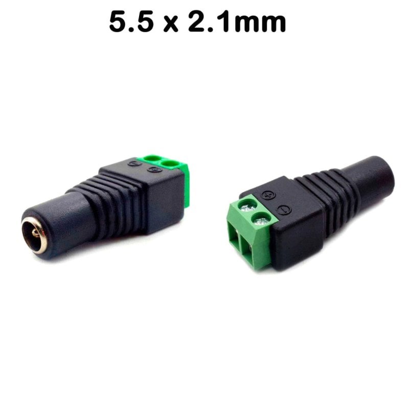Connecteur d’alimentation femelle, 5.5 mm x 2.1 mm