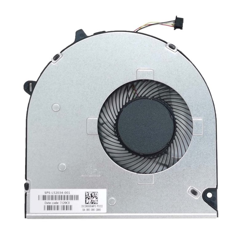 CPU fan for HP laptops: 15-DW, 15-DU, 250 G8, 255 G8, 250 G9, 15S-DY, 15S-DU, L52034-001