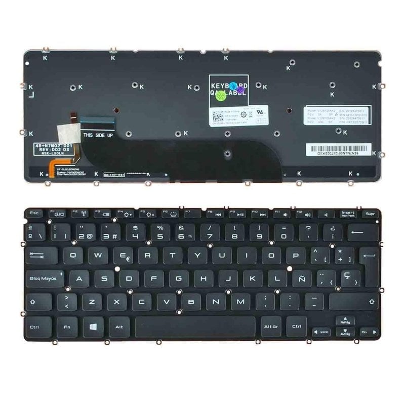 Black backlit keyboard for Dell XPS 13 L321X, 0X52TT laptops