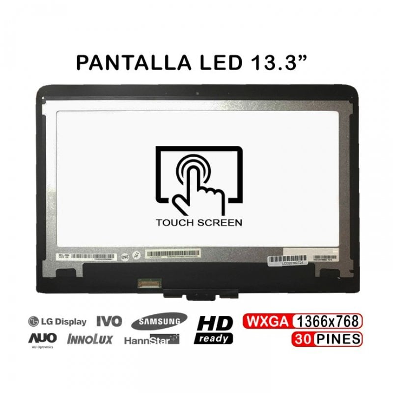 Ecrã LED tátil 13,3" para HP Pavilion X360 13-S100NJ 13-S121DS