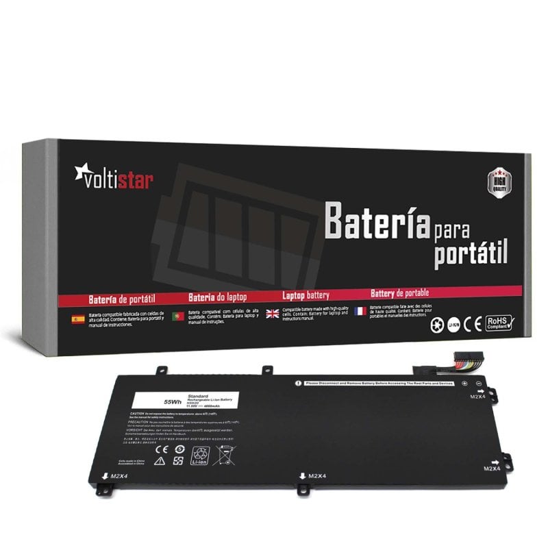 Batterie pour ordinateur portable Dell XPS 15 9550, 9560, 9570, 7590, Precision 5510, 5520, 5530, H5H20