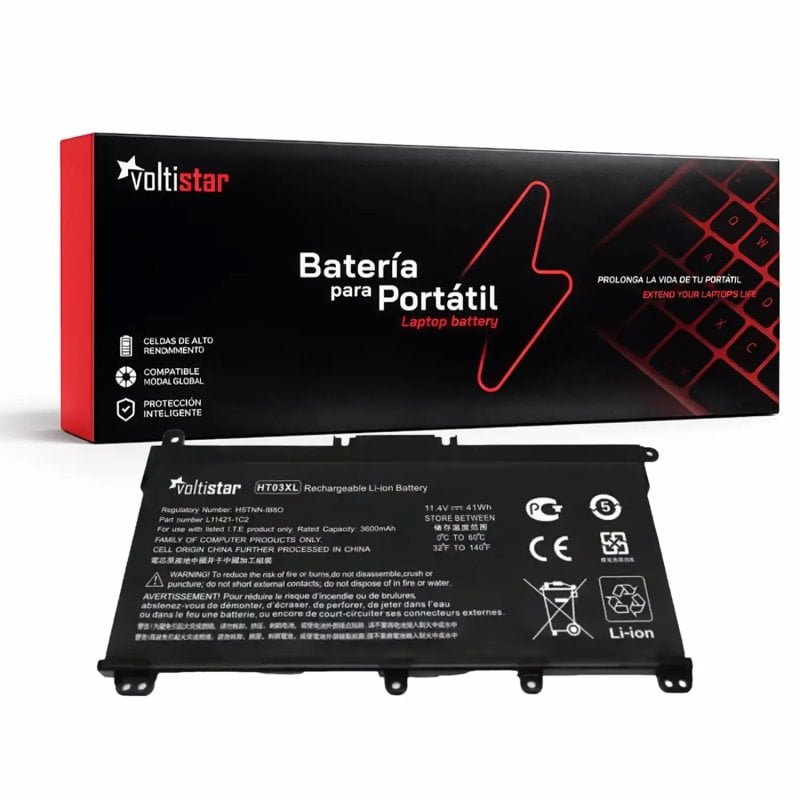 Voltistar Batería para HP 14-CE 14-CF 14-CK 14-CM 14-DG 14-DF HT03XL