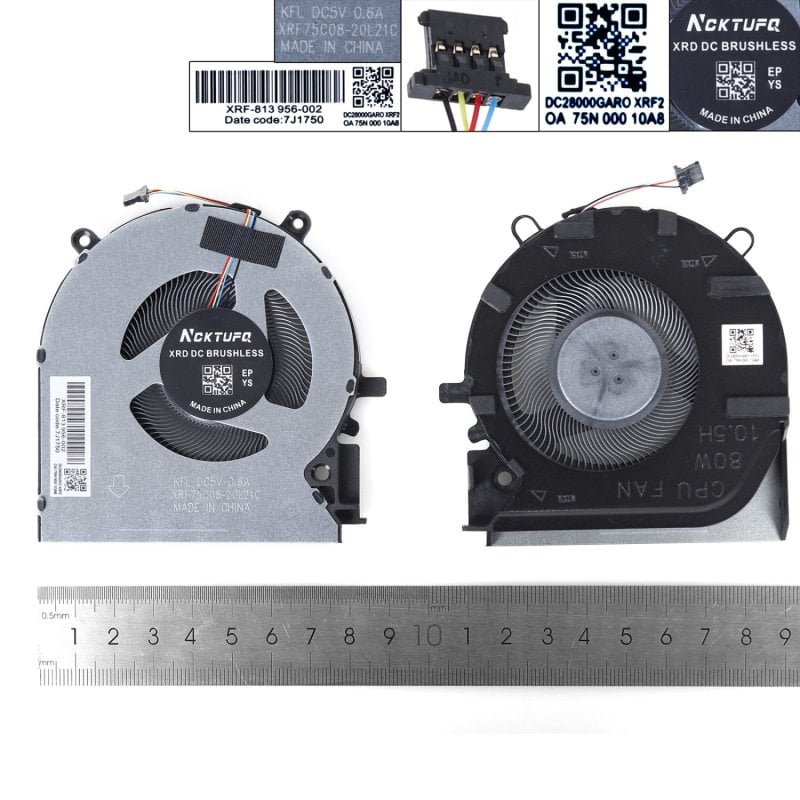 Lüfter für HP 16-d/e Tpn-q263 Q264 M75721 M75723 80wcpu Laptop, hochwertige Nachbildung