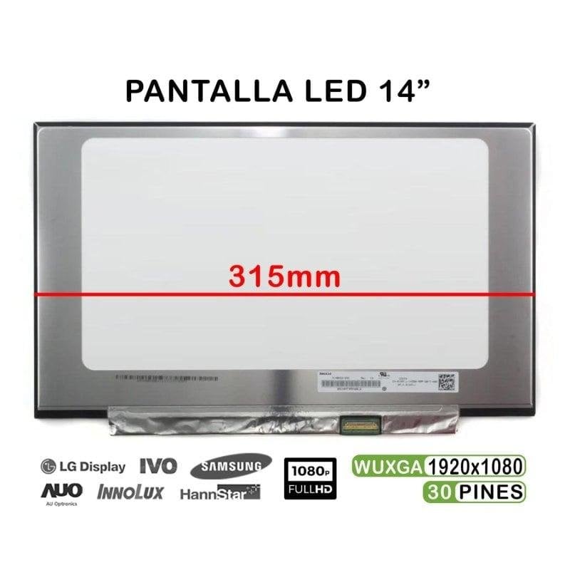 Schermo LED lucido 14" per portatile B140HAN04.0 B140HAN04.1 B140HAN04.3 30 pin