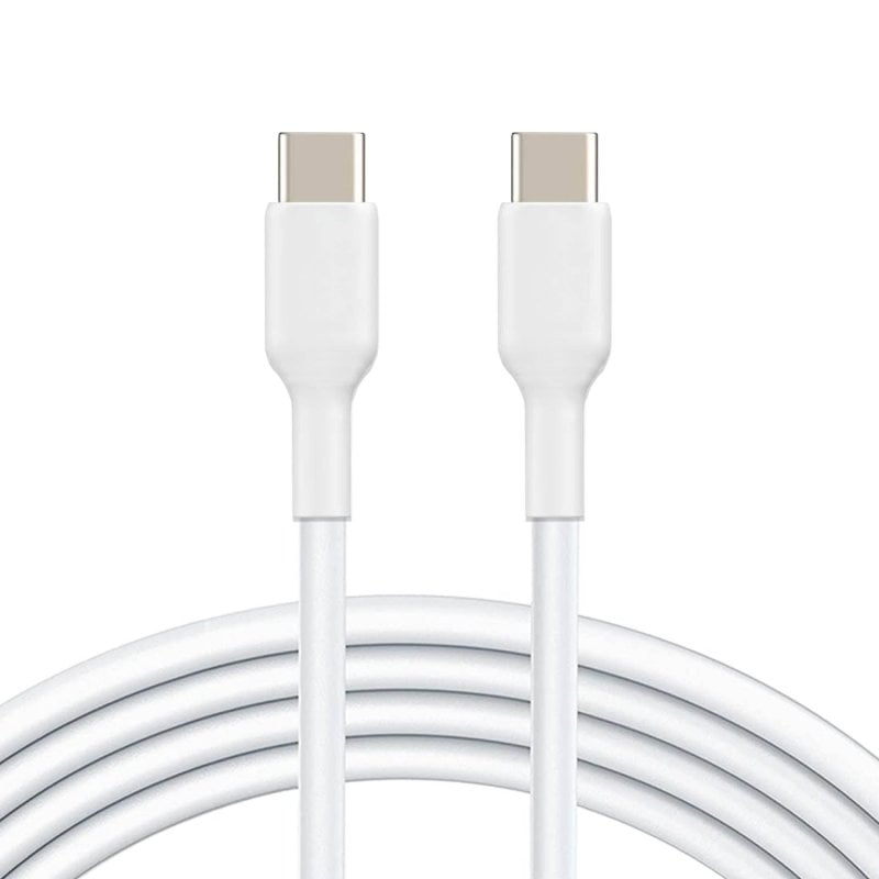 Weißes USB-C-Schnellladekabel, 87 W, 1.80 m