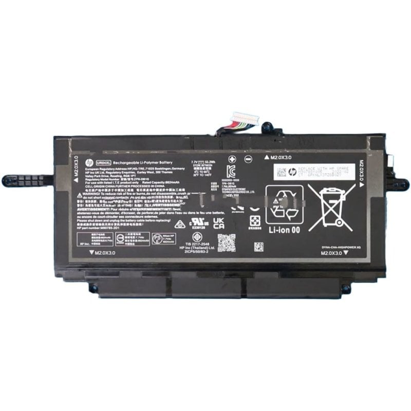 Bateria para portátil HP M90788-005, 53 Wh, 3,64 Ah, iões de lítio -UR04XL
