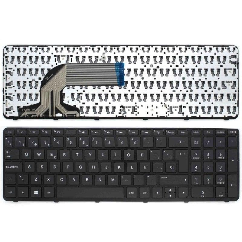 HP Pavilion 15-E/N Laptop Keyboard Black Spanish with Frame