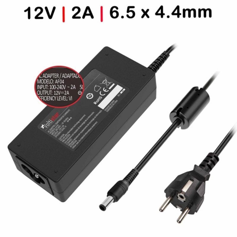 Alimentatore per monitor LG 12V 2A 6.5x4.4mm 24W, elevata compatibilità e prestazioni