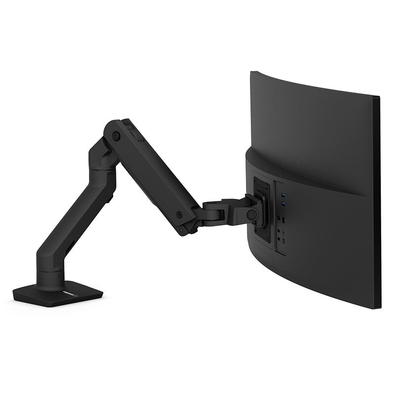 Ergotron HX Braccio da scrivania per monitor fino a 49" VESA 100x100 Max 19.1kg nero opaco