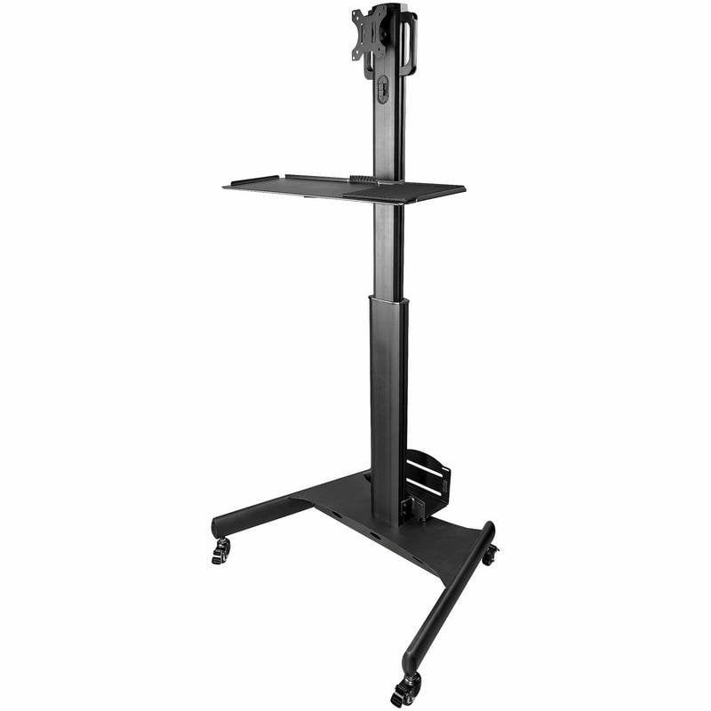Carrello postazione di lavoro mobile Startech supporto monitor 1,28 a 1,60 m VESA 75x75 a 100x100 max 8Kg