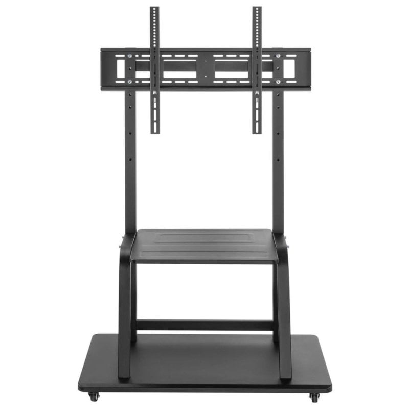 Support de sol ECO Aisens avec roulettes et tablette DVD pour moniteur/TV de 37-100", 150Kg, noir