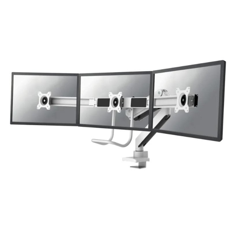 Neomounts NM-D775DX3WHITE white monitor mount for 3 monitors, 17 to 27 inches