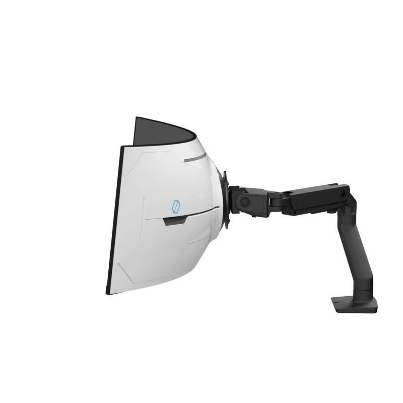 Supporto monitor Ergotron HX 45-693-224, braccio da scrivania per schermi curvi 57", 17 kg, nero