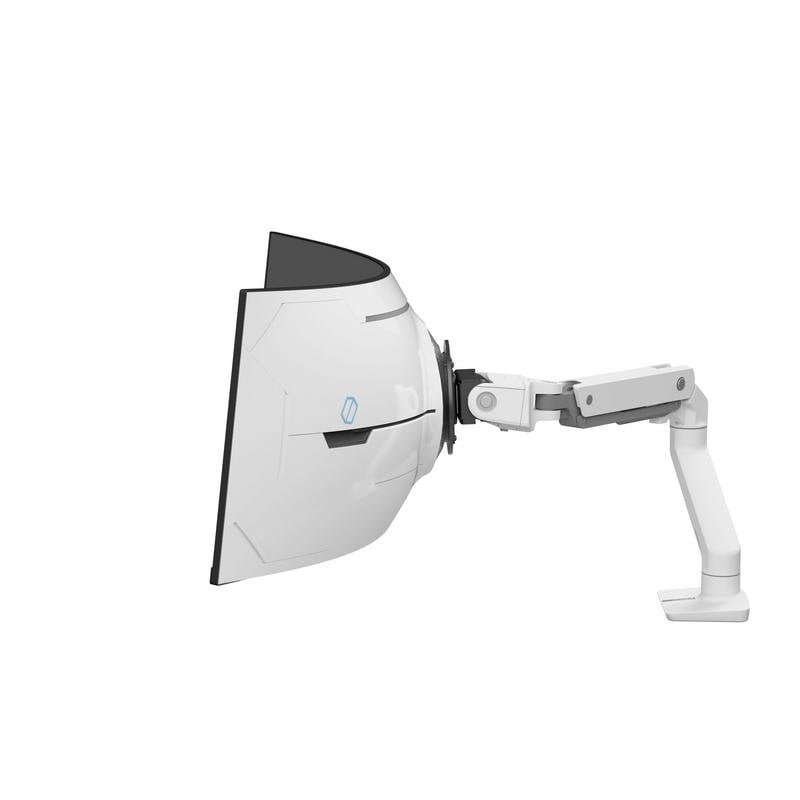 Ergotron HX 45-693-216 Monitor Arm with Adjustable VHD Pivot for 57" Curved Screens, White