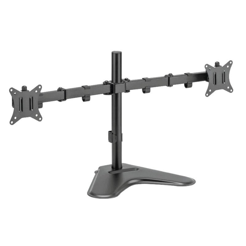 Soporte monitor iggual SSM02 sobremesa para 2 pantallas 13"-32" VESA 100x100mm negro