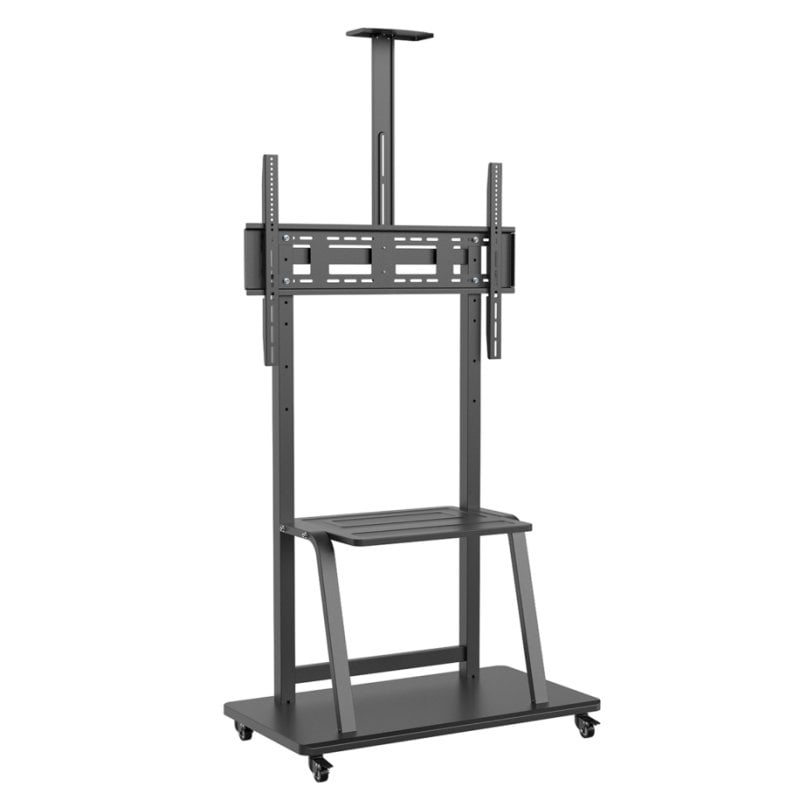 Aisens Eco Bodenständer mit DVD-Ablage/Kamerahalterung für Monitore/TVs 37”-100” VESA 800x600 Max. 150Kg