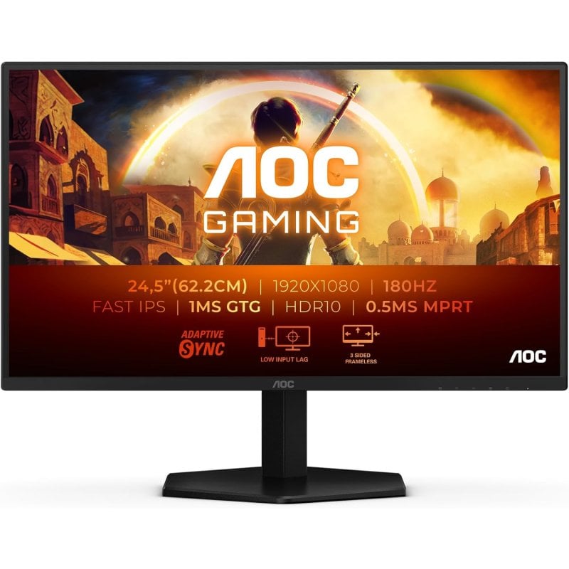 AOC G4 25G42E 24.5" Fast IPS Full HD 180Hz 1ms HDR10 Adaptive Sync