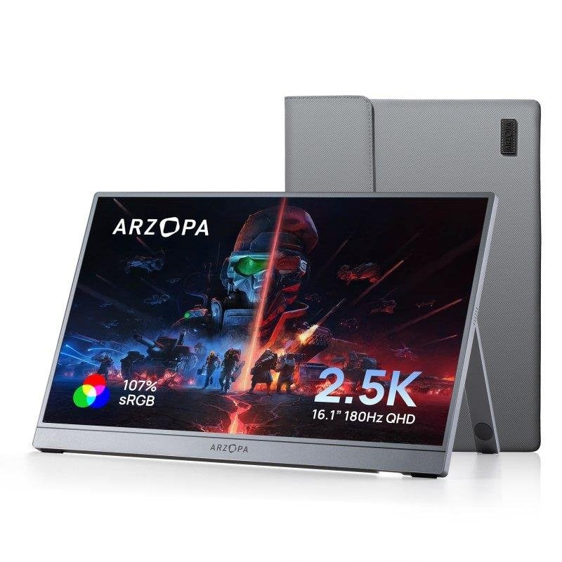 Monitor Arzopa Z3FC 16.1" QHD 180Hz IPS FreeSync HDR10 USB-C Mini HDMI