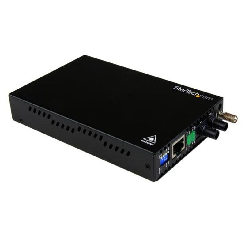 Convertidor de Red StarTech ET90110SC2 10/100 Mbps a Fibra Óptica Multimodo ST - 2km