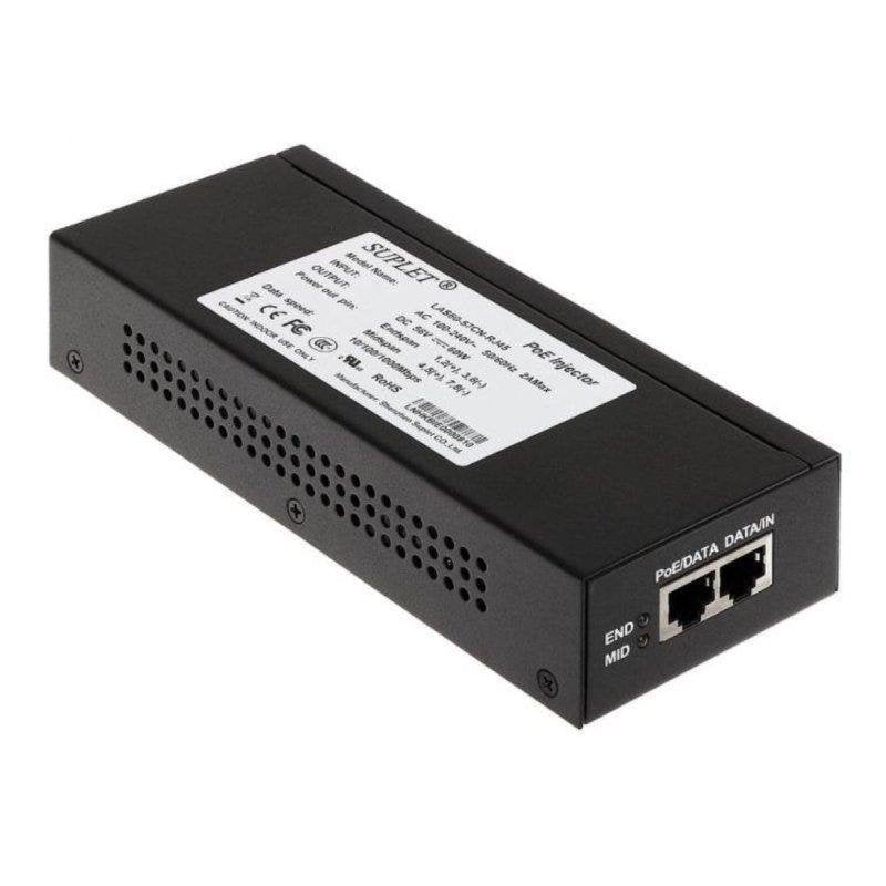 Adaptador PoE Hikvision LAS60-57CN-RJ45 60W Gigabit Ethernet protección avanzada