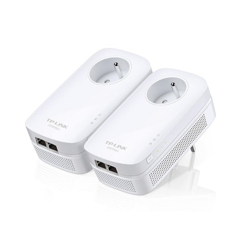 Adattatore PowerLine TP-LINK TL-PA9025P KIT AV2000, 2 porte Gigabit, presa integrata