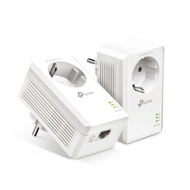 Adaptador Powerline TP-Link TL-PA7019P KIT 1000 Mbps Gigabit Ethernet Enchufe Integrado