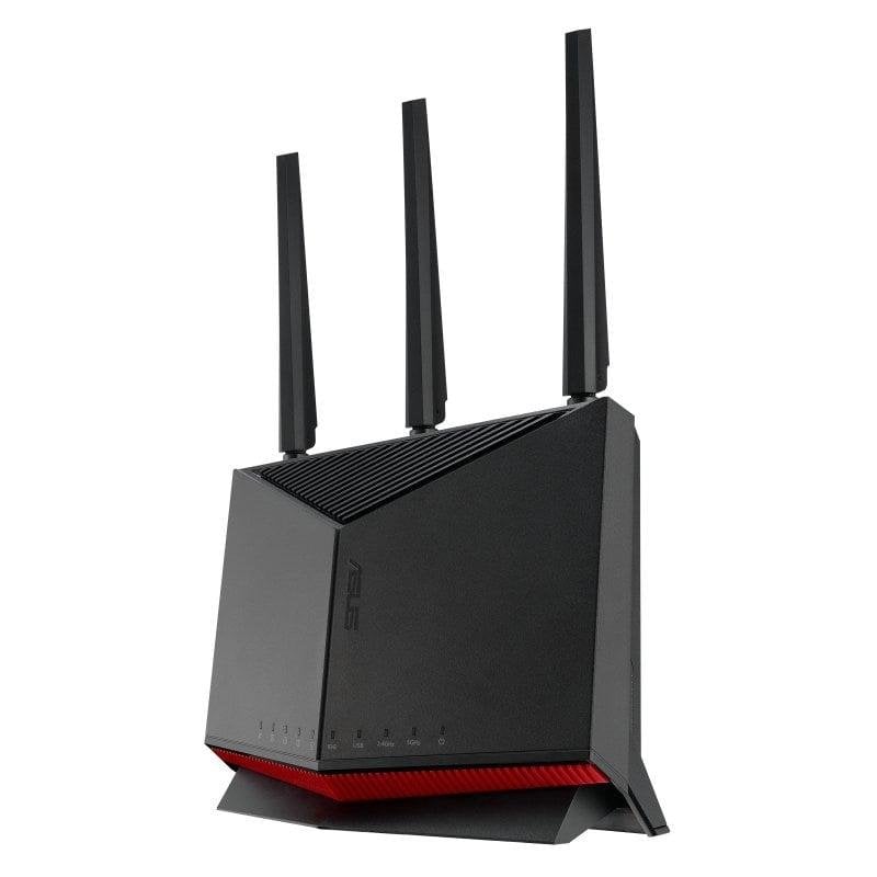 ASUS RT-BE86U Router WiFi 7 8600Mbps 1x Puerto 10G + 4 Puertos 2.5G Negro
