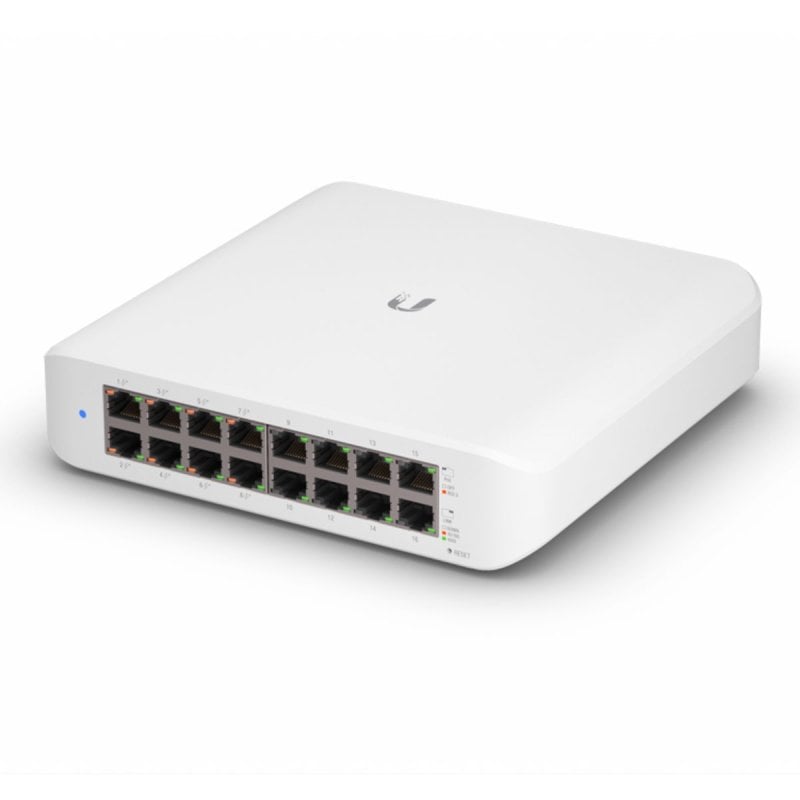 Ubiquiti UniFi Switch Lite 16 PoE White 16-Port L2 Gigabit Switch