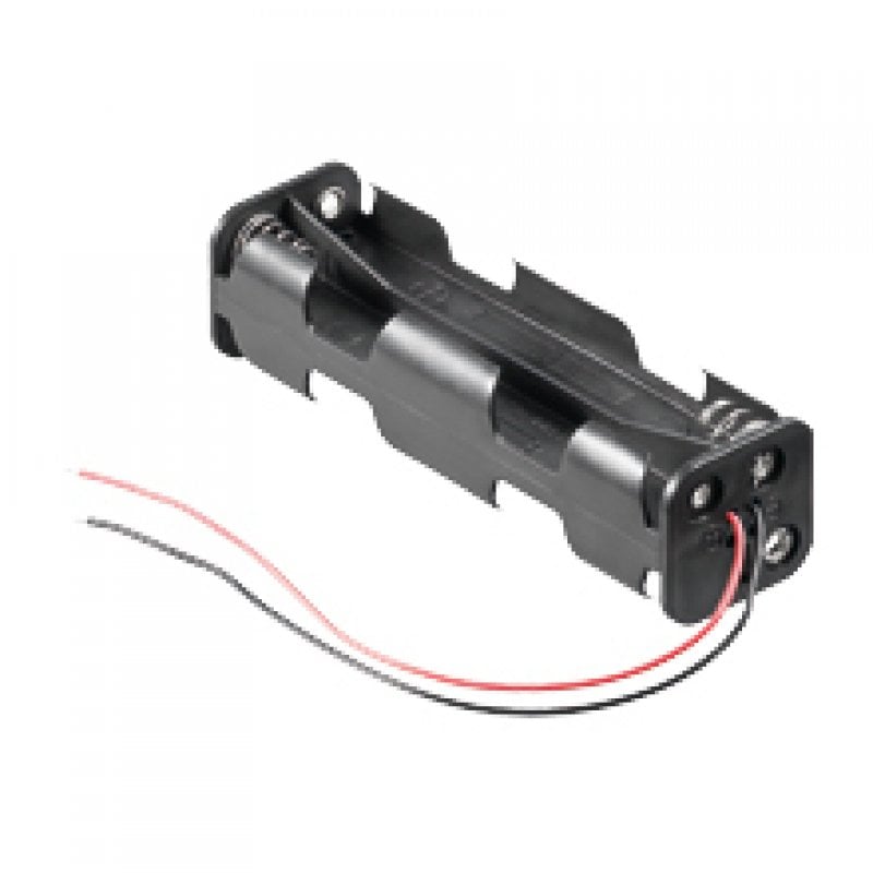 Porte-piles plat Goobay pour 8 piles LR6 AA noir