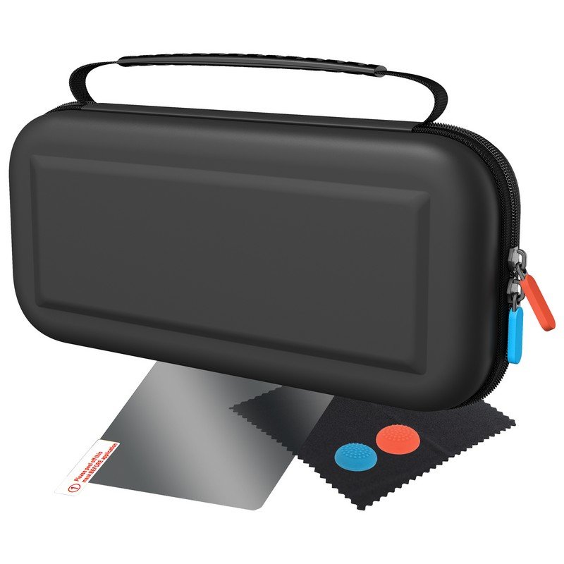 Blackfire Kit de Viaje Funda/Cristal Templado/Grips/Gamuza para Nintendo Switch 2