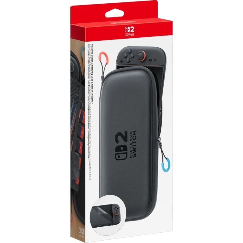 Nintendo carrying case and screen protector for Nintendo Switch 2