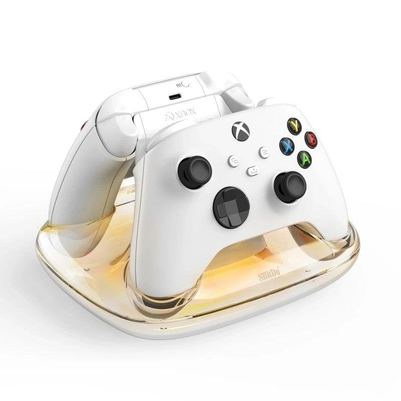 8BitDo Dual Charging Dock base di ricarica Xbox bianca