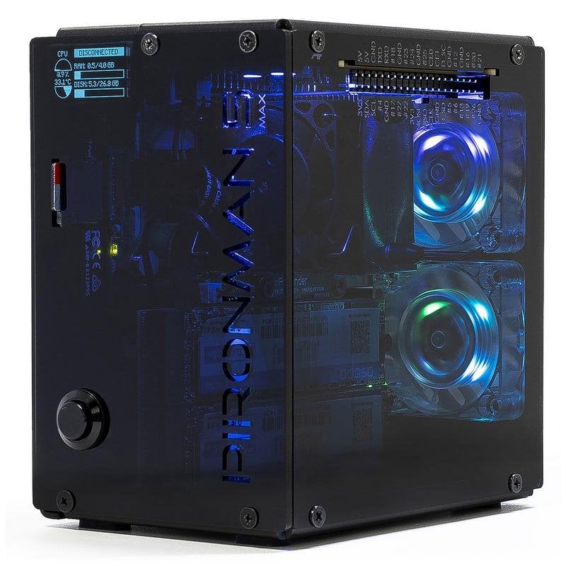 Case PC Sunfounder PIRONMAN-MAX con schermo in acrilico trasparente per Raspberry Pi 5