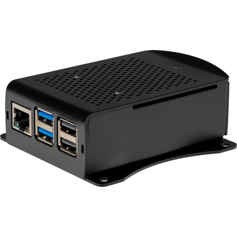 Joy-iT RB-AlucaseP5-06B Caixa para Raspberry Pi 5, alumínio preto