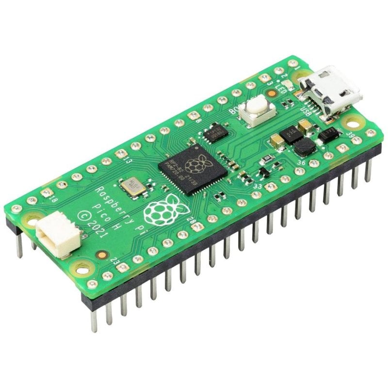 Carte de développement Raspberry Pi Pico H double cœur, 264 KB de RAM, 133 MHz