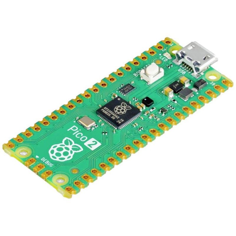 Placa de desarrollo Raspberry Pi Pico 2 RP235x 2 núcleos 520 KB SRAM 26 GPIO