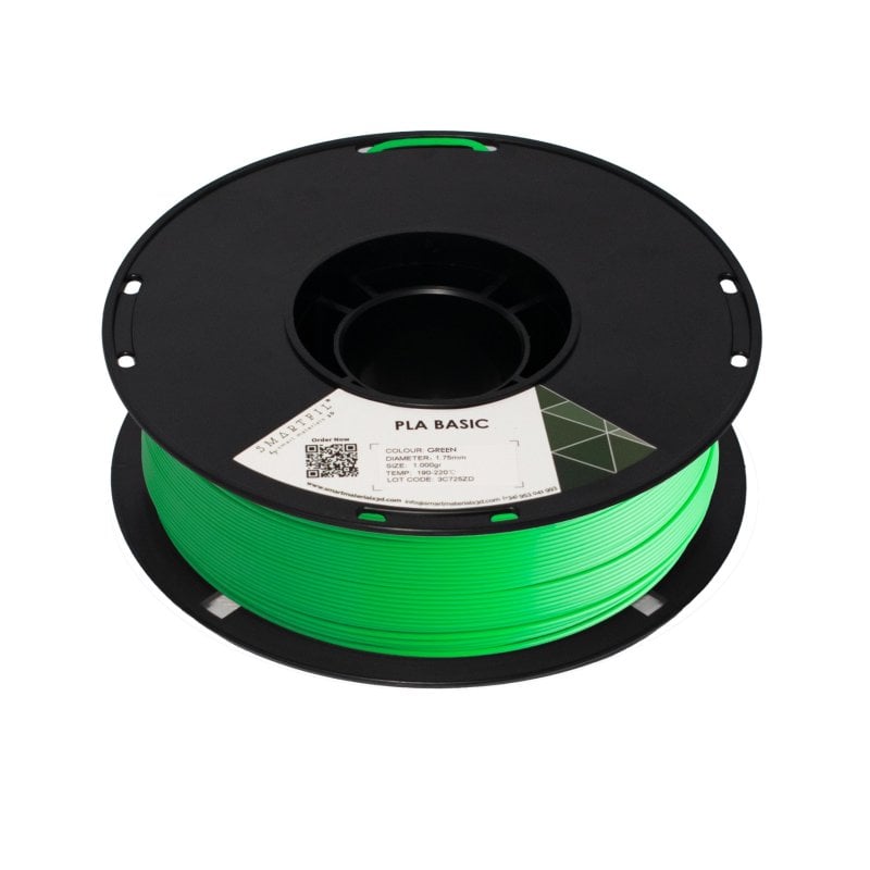 Bobine de filament Smartfil PLA Basic pour impression 3D acide polylactique 1Kg 1,75mm vert