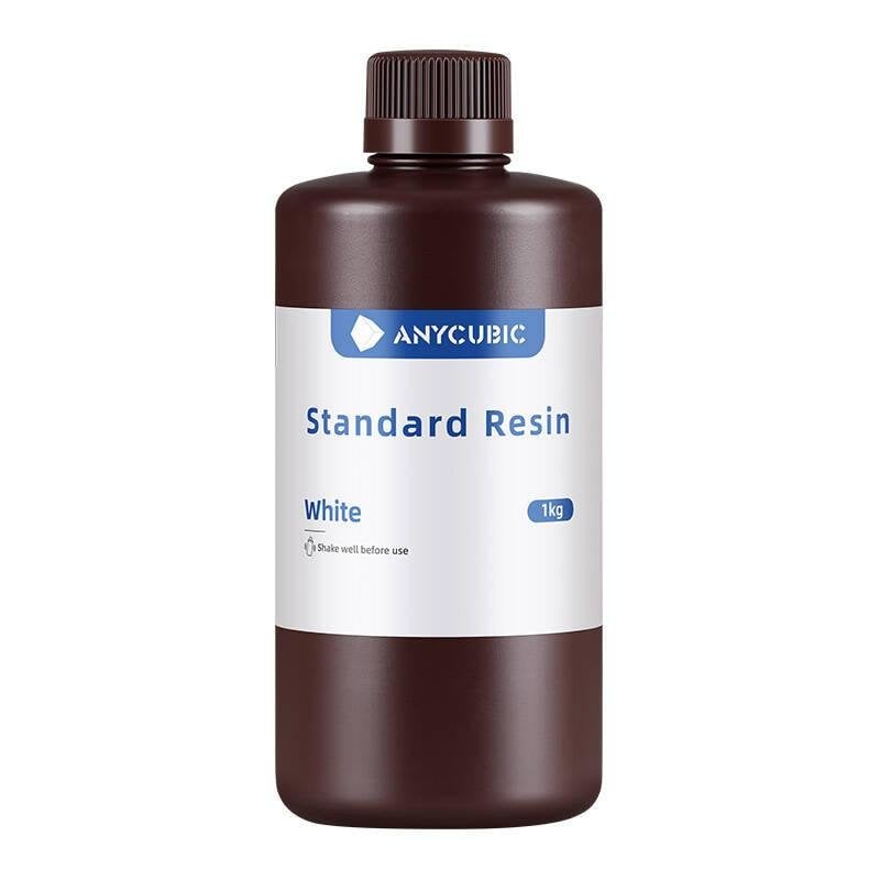 Resina Estándar AnyCubic White 1 kg para Impresión 3D