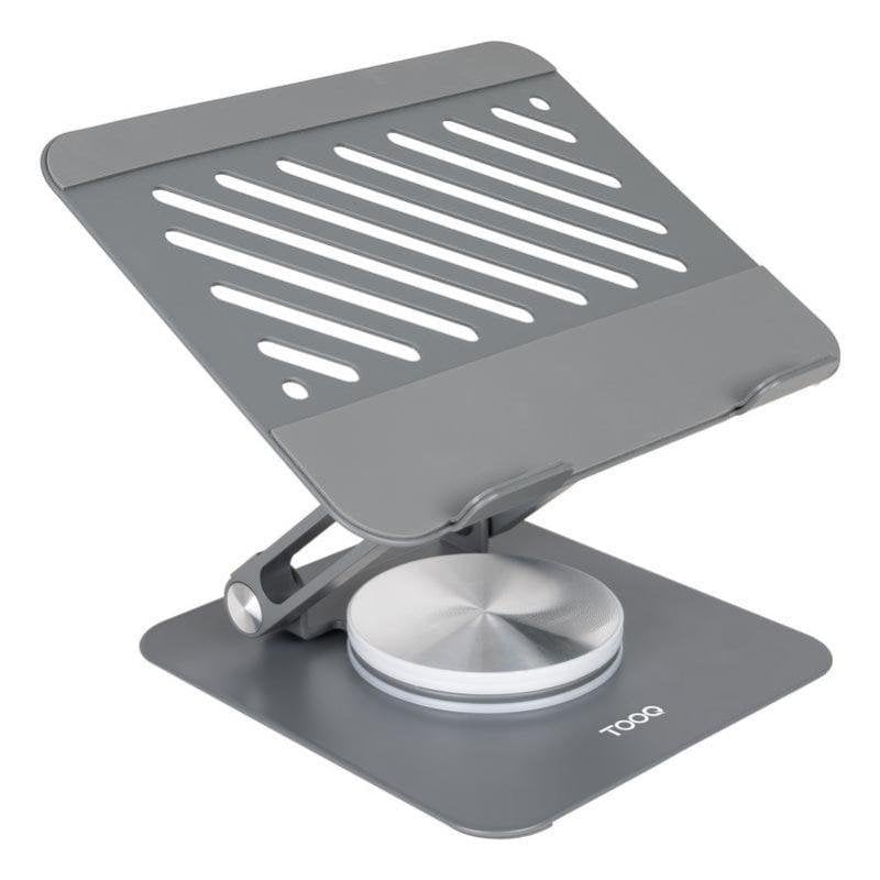 Soporte Tablet TooQ PH-NARVI-G plegable 360° acero carbono hasta 13" gris oscuro