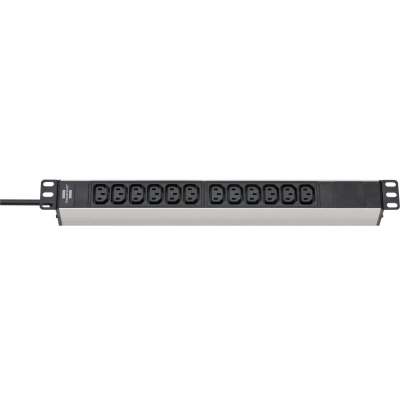 Regleta Brennenstuhl 1390007112 12 Tomas C13 2 m Interior IP20 Negro Plata