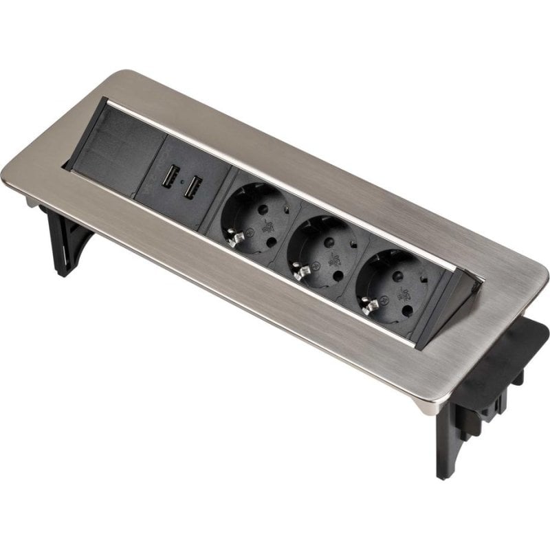 Multiprise Brennenstuhl 1396200113 3 prises, 2 ports USB-A et protection pour enfants