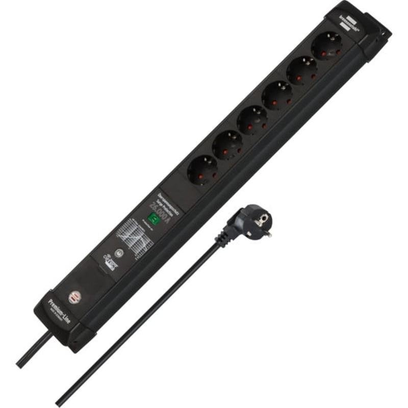 Regleta Brennenstuhl Connect Premium-Line 6 Tomas Wi-Fi con Protección y Temporizador