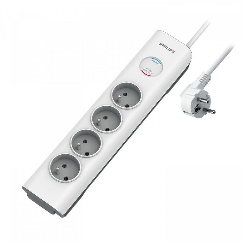 Regleta MCL SPN7040WA/19 4 Tomas con Protección y Interruptor 2 m