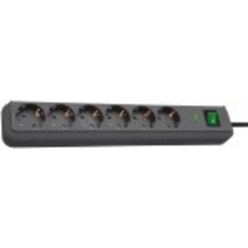 Multiprise Brennenstuhl Eco-Line, 6 prises, avec protection et interrupteur