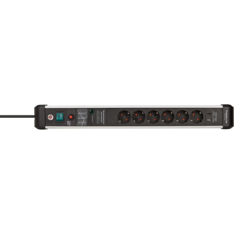 Multiprise Brennenstuhl 1391010620 6 prises USB-A et USB-C avec protection