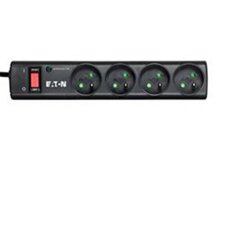 Regleta Eaton PS4F 4 Tomas con Protección contra Sobretensiones y Cable 1 m