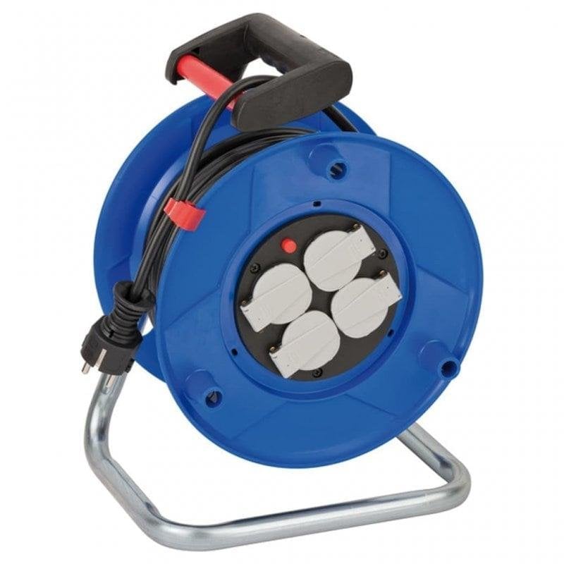 Enrolador de Cabo Brennenstuhl Garant E 4 Tomadas 25m Azul