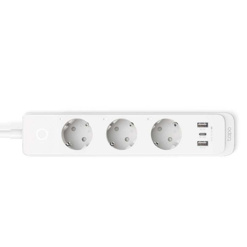 TP-Link Tapo P300 Regleta Inteligente WiFi 3 Tomas + 3 USB Carga Rápida Blanca
