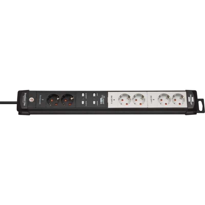 Multiprise Brennenstuhl Connect Premium-Line, 6 prises, interrupteur et protection