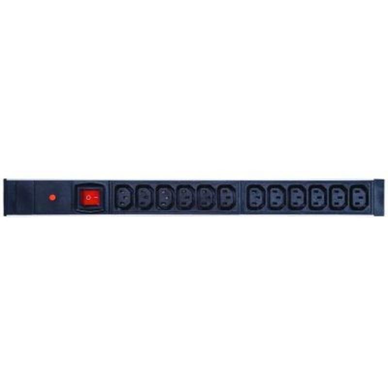 Regleta Genérica TUPS043 12 Tomas C13 con Interruptor e Indicadores LED